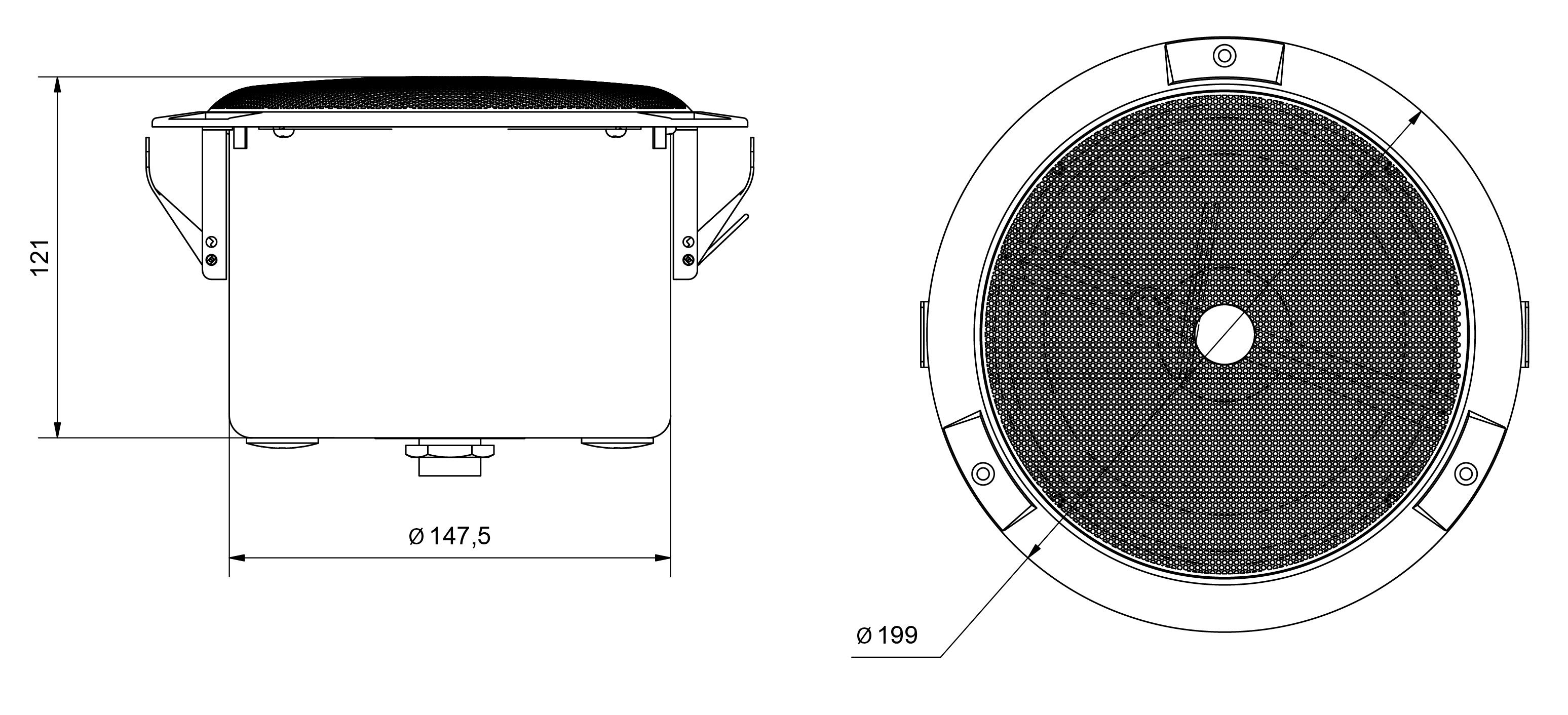 ZIPS-C | IP Ceiling Speaker, speaker as a microphone technology